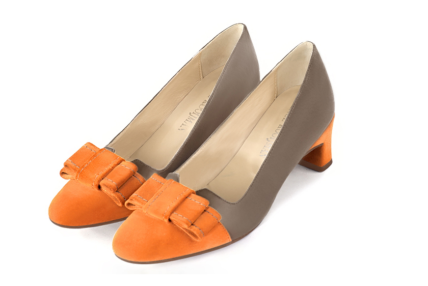 orange abricot dress pumps - Florence KOOIJMAN